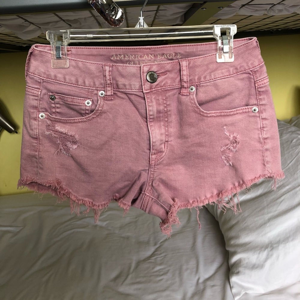 Distressed Cutoff Denim Shorts